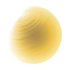 Contemporary set of halftone rounded 3d figures.