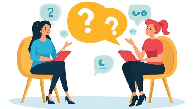 professional asking clarifying questions to gain deeper insights and avoid misunderstandings during conversations