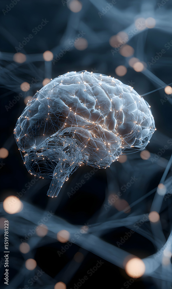 Poster neural network representation digital brain connectivity artificial intelligence and cognitive funct