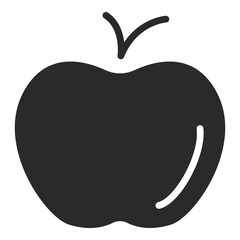 apple icon in glyph style