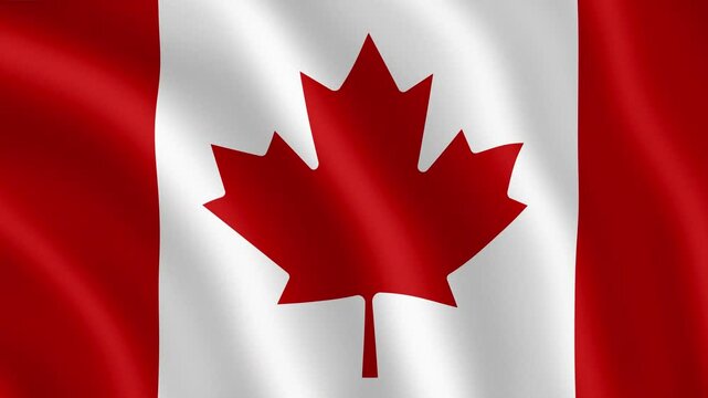Canada Waving Flag &ndash; High-Resolution 3D Render of Canada National Flag in Motion