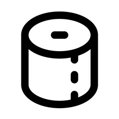 toilet paper icon for illustration