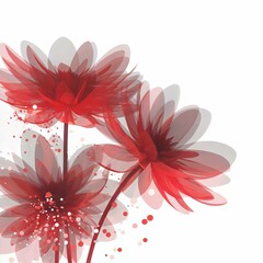 high quality Pastel Flowers image , white backgorund