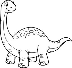 Funny cartoon baby animals dinosaur vectors illustrate a happy prehistoric design