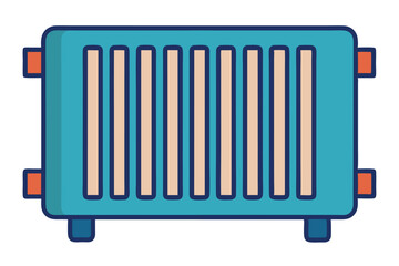 radiator isolated on white background