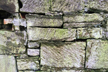 Natural stone wall texture background