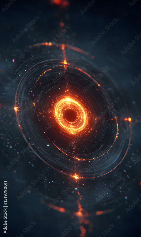 Poster stellar gateway a portal through space time transporting viewers to distant galaxies and celestial w