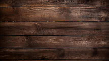 Naklejka premium Dark Brown Wooden Planks Background Texture Rustic, Vintage, and Natural Wood Grain Image