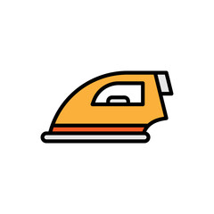 Vector illustration of an Iron icon on a white background