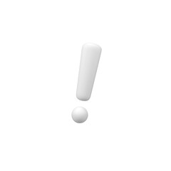 Warning sign isolated 3d render icon illustration