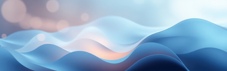 Fototapeta premium Abstract gradient wavy background with blurred lights perfect for presentations