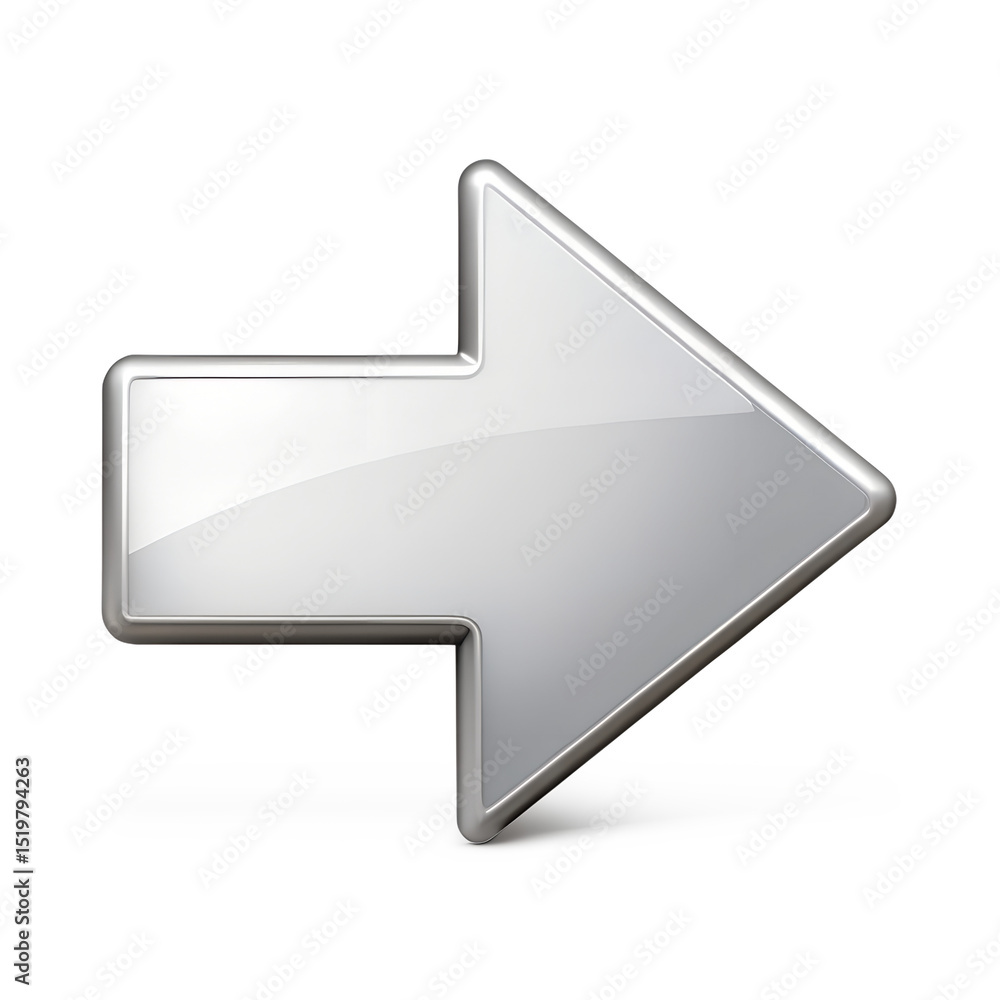 Poster back arrow icon isolated on transparent background