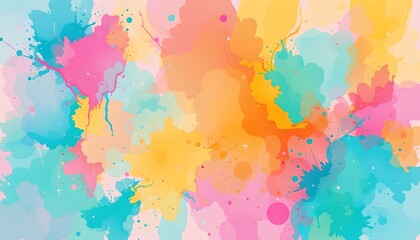 Obraz premium create a vibrant abstract watercolor pattern with pastel shades of pink and peach on a soft pink background