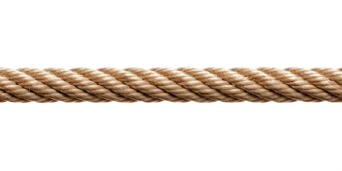  straight rope  isolated on white background PNG 