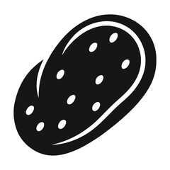 Potato silhouette icon isolated on white background