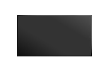 PNG HD Computer Monitor or Plasma TV Vector with Transparent Background