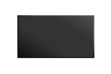 PNG HD Computer Monitor or Plasma TV Vector with Transparent Background