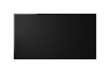 PNG Smart TV Blank Screen Mockup with Stylish Bezel on Transparent Background