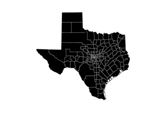 map of Texas USA
