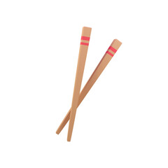 Chopstick isolated 3d render icon illustration