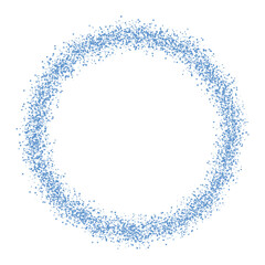 青い丸型のスパッタリングフレーム