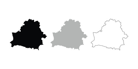 Fototapeta premium Belarus map vector illustration on white background