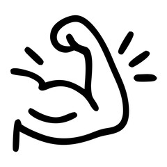 Fototapeta premium muscle treatment icon