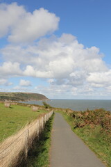Fototapeta premium Wales coastal path in Aberporth