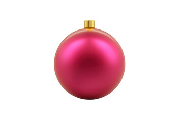 Shiny red Christmas ornament with golden cap, perfect for holiday decorations, adds festive touch to any tree. Its smooth surface reflects light beautifully