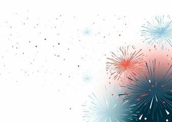 Vibrant Fireworks Celebration A Festive Design Element for Cards, Posters, and More