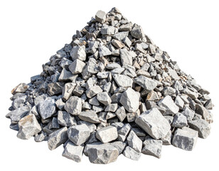 A pile of irregularly shaped grey stones stacked together.