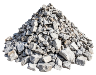 A pile of irregularly shaped grey stones stacked together.