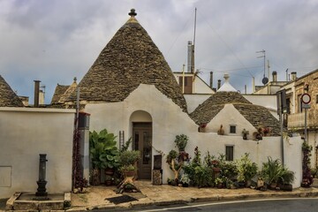 alberobello, italien - pittoreske trullis in der altstadt