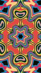digital art in the form of a kaleidoscope
