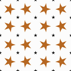 Obraz premium simple illustration on white background; isolated stars; repeating pattern