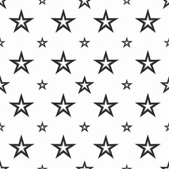 Obraz premium simple illustration on white background; isolated stars; repeating pattern