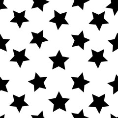 Fototapeta premium simple illustration on white background; isolated stars; repeating pattern