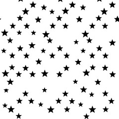 Fototapeta premium simple illustration on white background; isolated stars; repeating pattern
