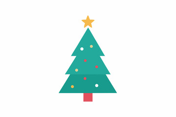 Fototapeta premium christmas tree vector illustration