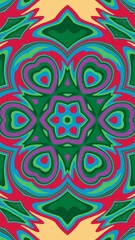 digital art in the form of a kaleidoscope