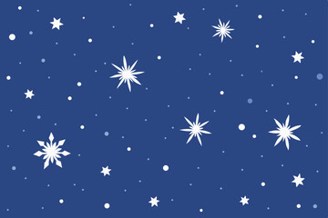 Fototapeta premium stars and snowflakes