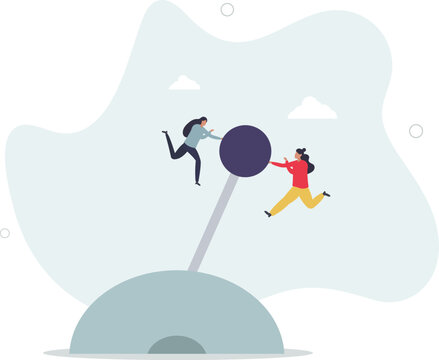Paradigm shift technology to new business level, control or shifting speed for company growth, transformation and disruption concept. character life .