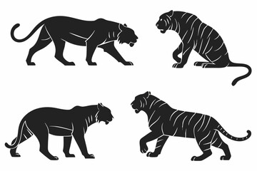 vector illustration of a tiger