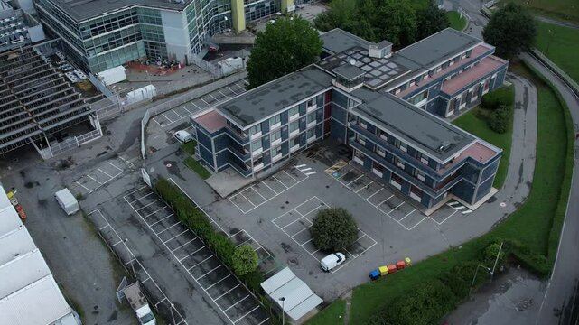 New Ico IV offices and research centre buiilding in Unesco protected Olivetti Industrial city