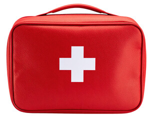 Comprehensive first aid kit equipped with essential medical supplies for emergency situations and promoting health and safety awareness isolate on transparent background