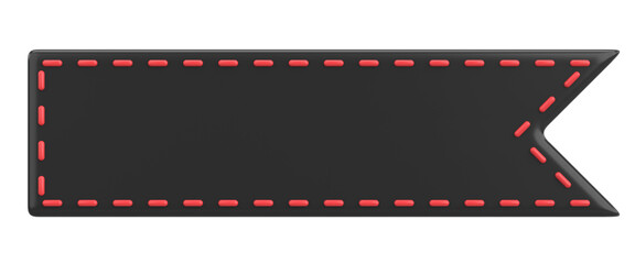 Price tag. Sale tag. Discount label. 3D illustration.