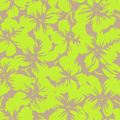 Abstract hand drawn floral pattern, seamless patterns with flowers for fabric, textiles, clothing, printing, packaging, covers, banners, wallpaper, interior decor and backgrounds.