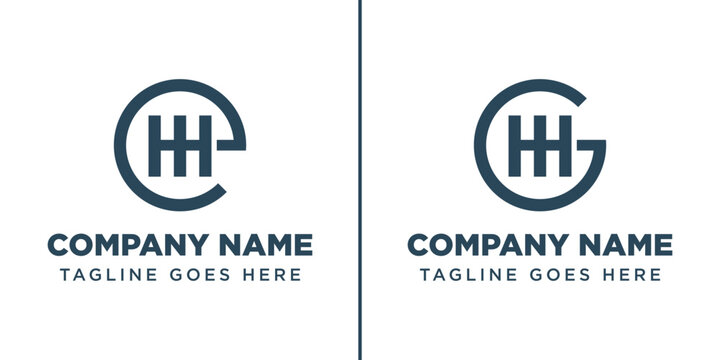 Letters EHH and GHH Monogram Logo, for EHH HHE HEH GHH HHG HGH initials