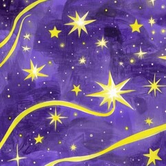 Naklejka premium starry night sky night sky, fluorescent, halo, festive background wallpaper background