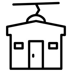 Ropeway Ski Lift Line